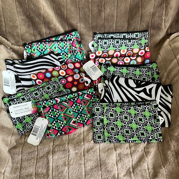 Set of 10 Two Sizes Cosmetic Hostess Bags NWT - Picture 2 of 4